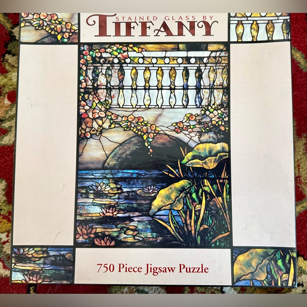 Stained Glass by Tiffany 750 Piece Jigsaw Puzzle Ceaco 24x18~No. 2933-2 NIB